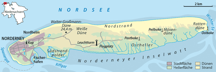 Karte von Norderney