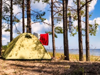 Campingplatz Zelt an der Ostsee