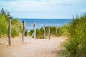 Strandzugang an der Nordsee